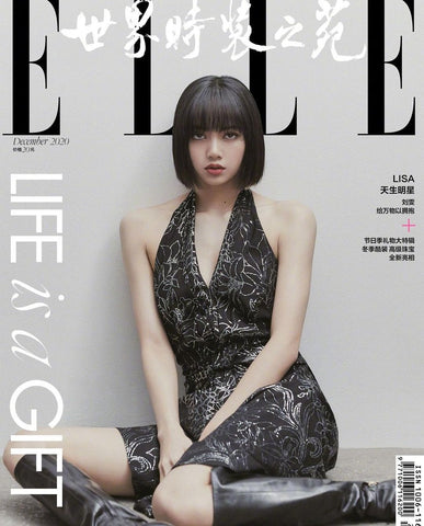 ELLE Magazine CHINA December 2020 BLACKPINK Lisa Cover KPOP Liu Wen