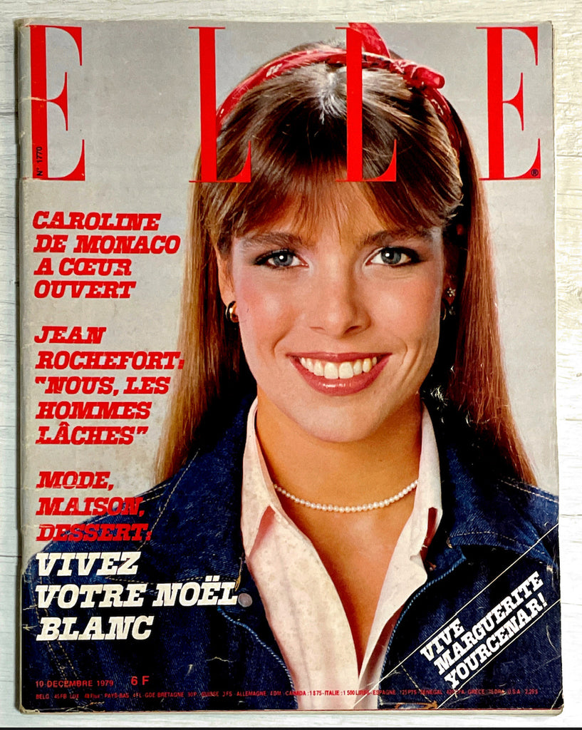 ELLE Magazine France December 1979 CAROLINE DE MONACO Oliviero Toscani #1770