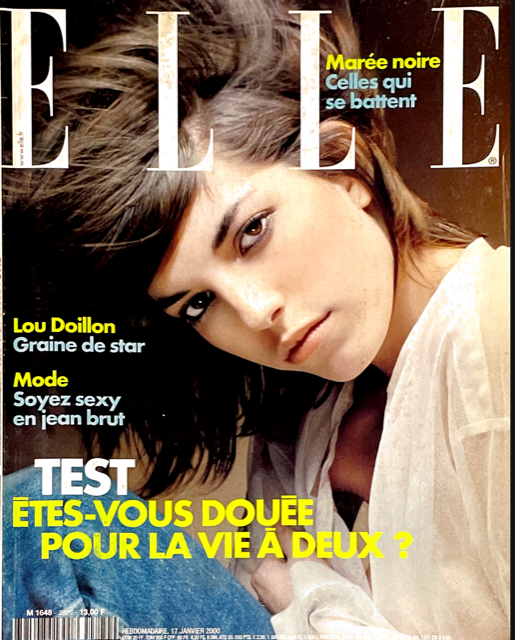 ELLE Magazine France January 2000 #2820 LOU DOILLON Jolijn Spek KATY BRAITMAN