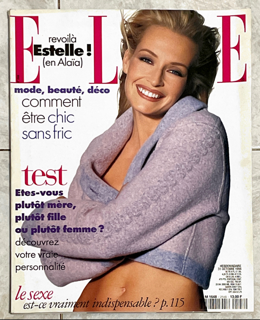 ELLE Magazine France N°2548 October 1994 ESTELLE LEFEBURE Andy Garcia