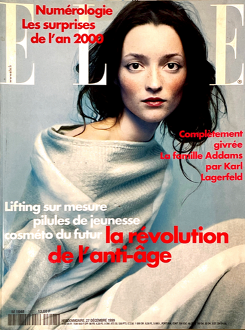ELLE Magazine France December 1999 AUDREY MARNAY Karl Lagerfeld