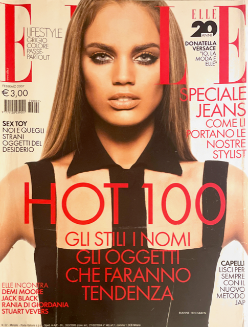 ELLE Magazine Italia February 2007 RIANNE TEN HAKEN Lilliane Ferrarezi RALISA OPREA