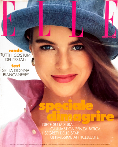 ELLE Magazine Italia June 1989 JULIE VHAY Suzanne Lanza GAIL O'NEILL Oliviero Toscani