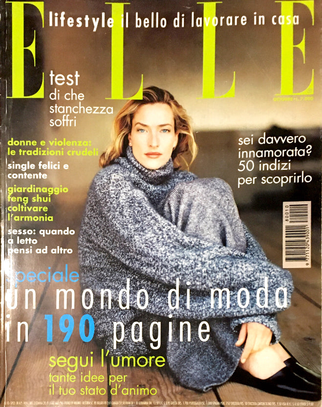 ELLE Magazine Italia October 1998 TATJANA PATITZ Yasmin Le Bon EMILIE JARRE