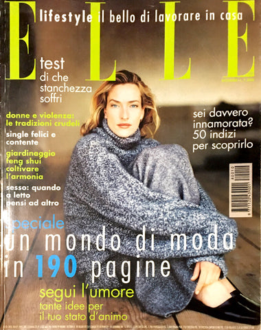 ELLE Magazine Italia October 1998 TATJANA PATITZ Yasmin Le Bon EMILIE