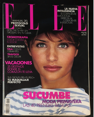 ELLE Magazine Spain April 1996 HELENA CHRISTENSEN Tasha Tilberg VANESSA LORENZO