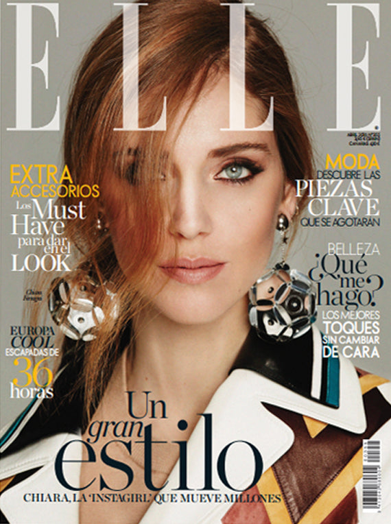 ELLE Magazine Spain April 2016 CHIARA FERRAGNI Louise Pedersen ALASKA Clemence Poesy