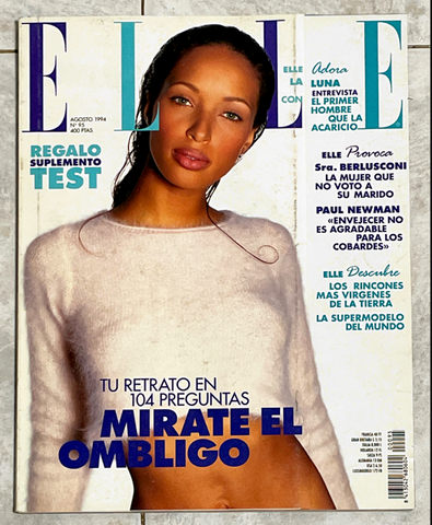 ELLE Magazine Spain August 1994 BRANDI QUINONES Honor Fraser BASIA MILEWICZ