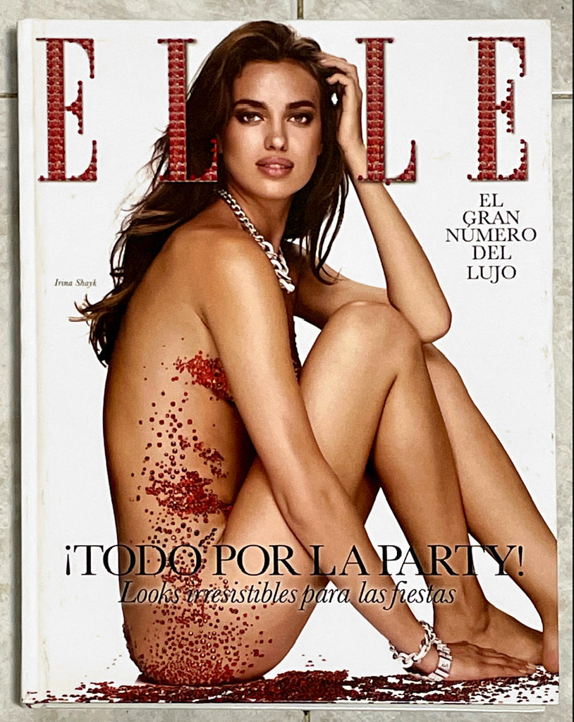 ELLE Spain December 2011 IRINA SHAYK Swarovski Limited Edition 3000 Copies