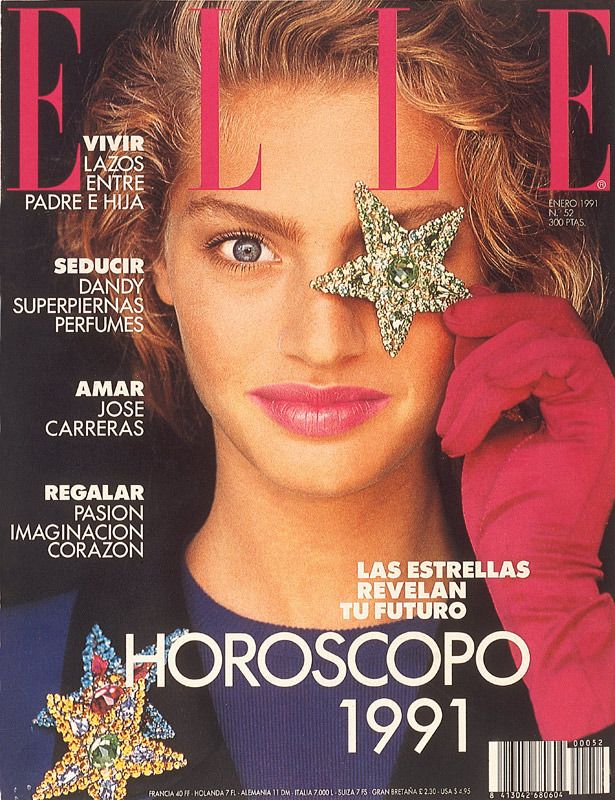 ELLE Magazine Spain January 1991 MICHAELA BERCU Monica Bellucci OLIVIERO TOSCANI