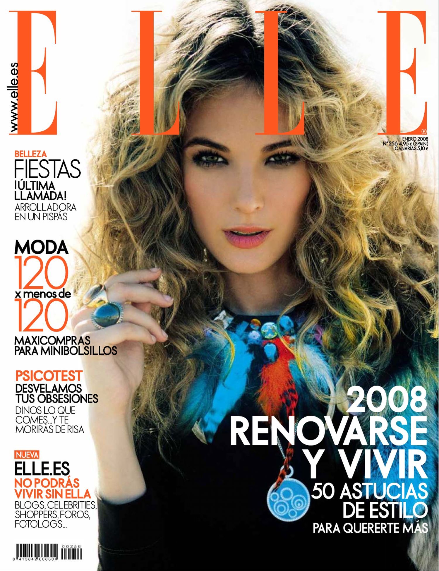 ELLE Magazine Spain January 2008 MARTA ESPANOL Sophie Auster VANESSA L