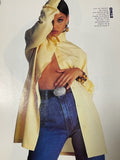 ELLE Magazine Spain July 1991 ESTELLE LEFEBURE Cindy Crawford