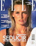 ELLE Spain Magazine June 1989 ESTELLE LEFEBURE