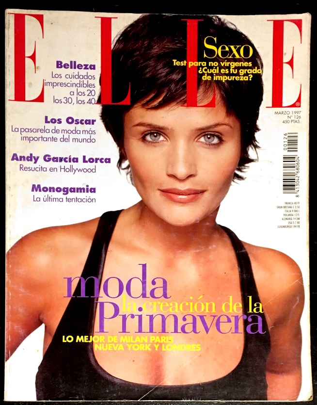 ELLE Magazine Spain March 1997 HELENA CHRISTENSEN Jodie Kidd ELSA BENITEZ