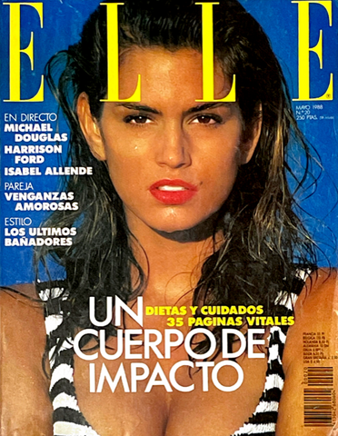ELLE Spain Magazine May 1988 CINDY CRAWFORD