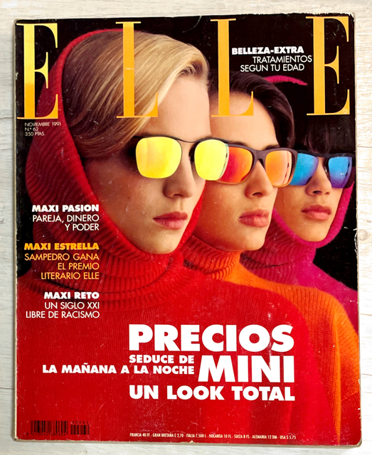 ELLE Magazine Spain November 1991 ALEXANDRA AUBIN Angie