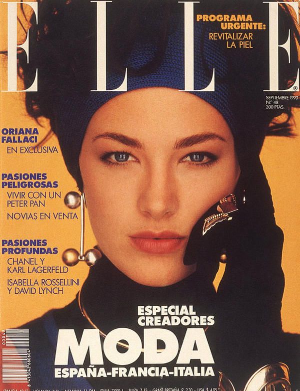 ELLE Magazine Spain September 1990 ELAINE IRWIN Emma Sjoberg