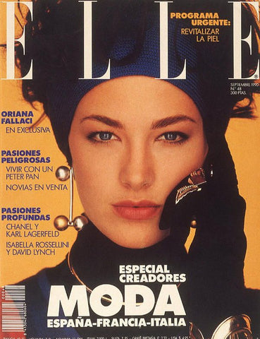ELLE Magazine Spain September 1990 ELAINE IRWIN Emma Sjoberg MONICA BELLUCCI