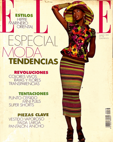 ELLE Magazine Spain Supplement March 1993 BEVERLY PEELE