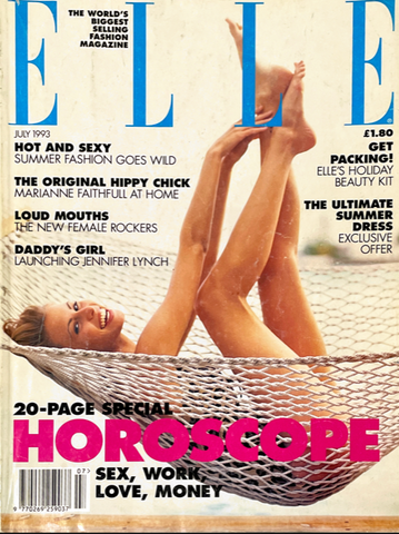 ELLE Magazine UK July 1993 NIKI TAYLOR Tereza Maxova BERI SMITHER Jennifer Lynch