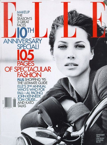 ELLE Magazine US September 1995 CHRISTY TURLINGTON Isabella Rossellini PATRICIA HARTMANN