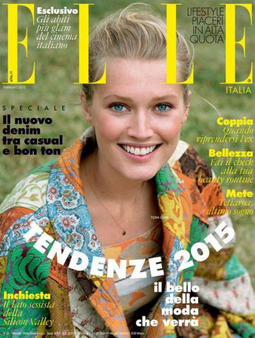 ELLE Magazine Italia February 2015 TONI GARRN Langley Fox VALERIA GOLINO