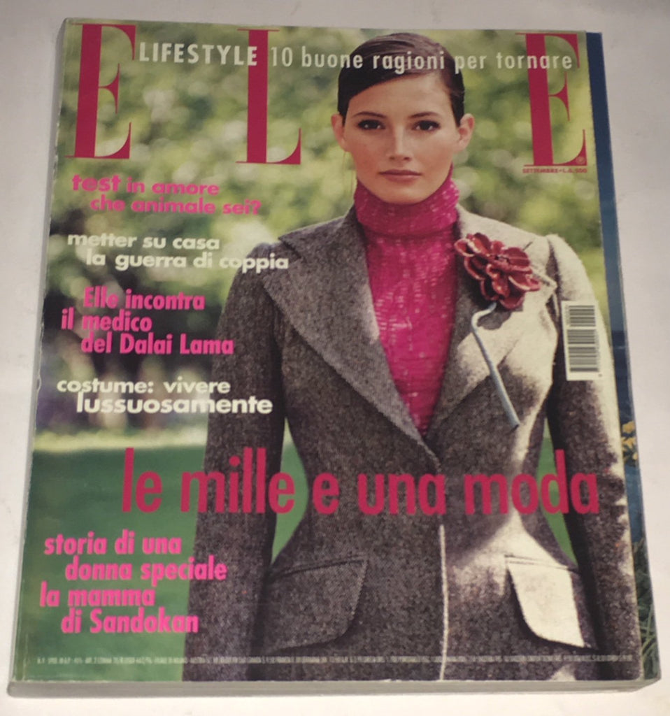 ELLE Italia Magazine Magazine September 2000 CHRISTY HOWELL Jayne Windsor ADINA FOHLIN Eugenia Silva