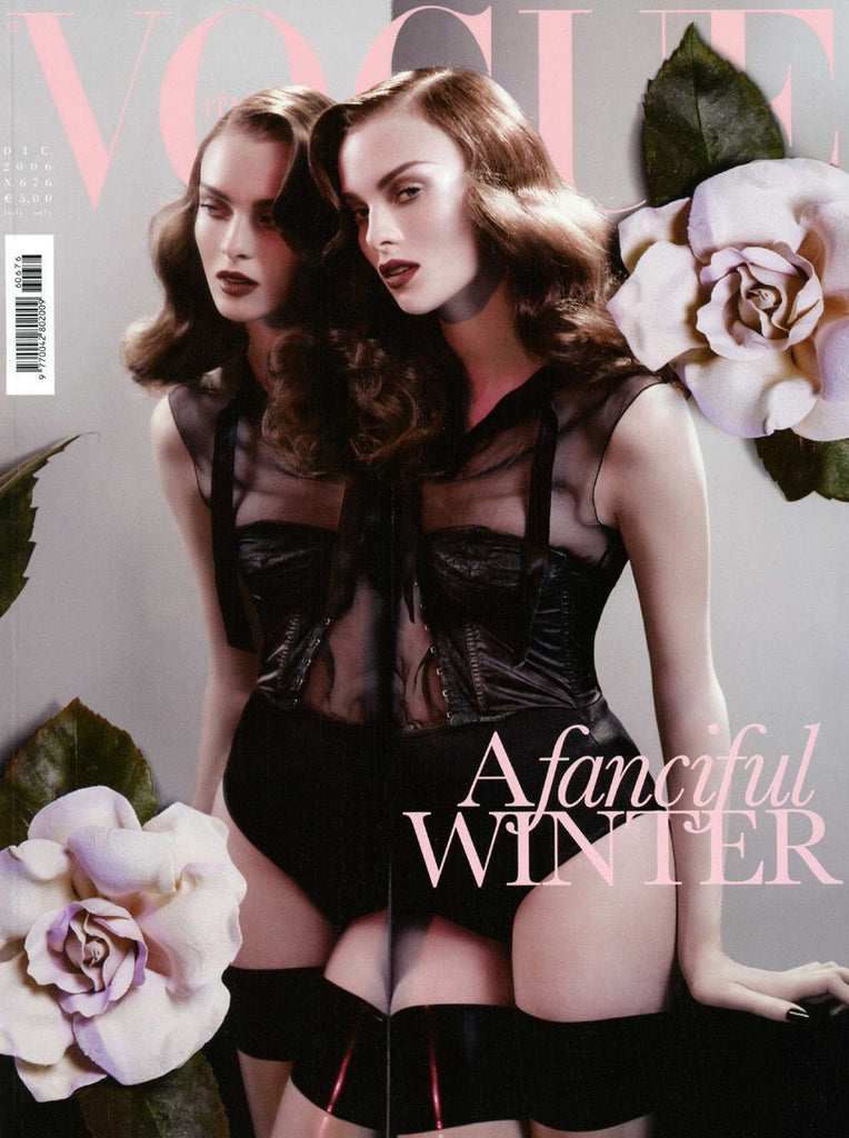 VOGUE ITALIA Magazine December 2006 KAREN ELSON Doutzen Kroes GABRIELLA WILDE