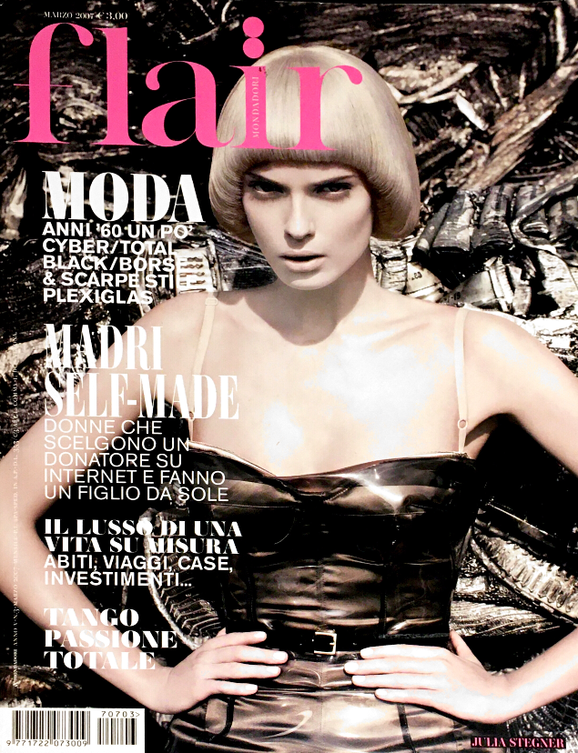 FLAIR Magazine Italia March 2007 JULIA STEGNER Vlada Roslyakova LISA CANT Masha Novoselova