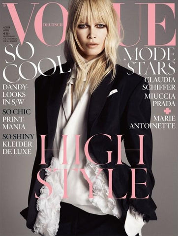 VOGUE Germany Magazine April 2014 CLAUDIA SCHIFFER Codie Young NADJA BENDER