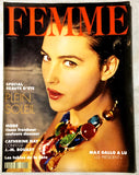 FEMME French Magazine July 1990 MONICA BELLUCCI by PETER STRUBE