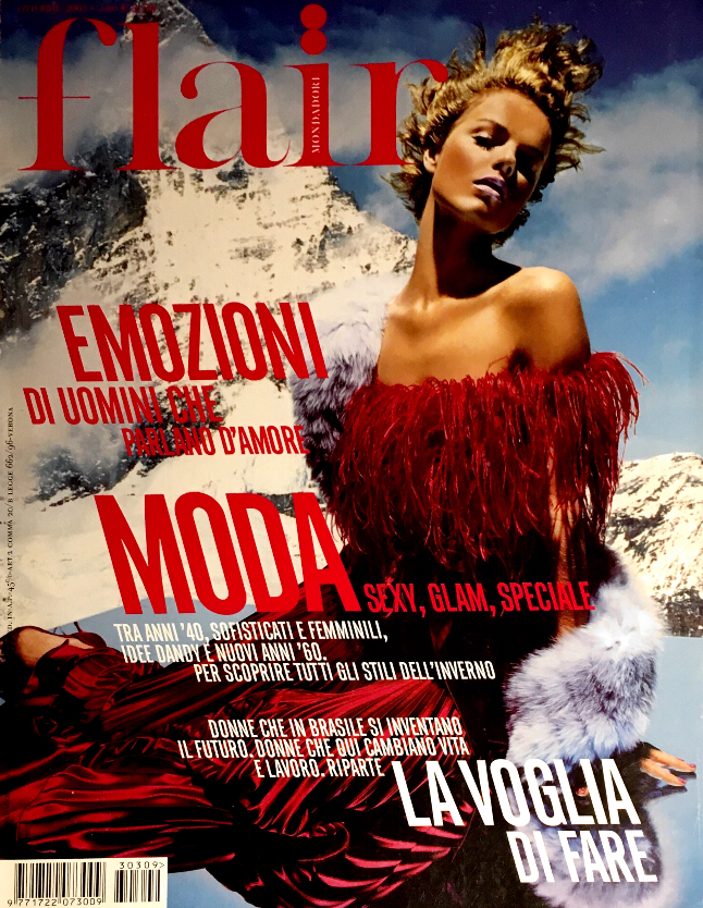 FLAIR Magazine Italia October 2003 EVA HERZIGOVA Bridget Hall TIIU KUIK Adina Fohlin
