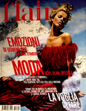 FLAIR Magazine Italia October 2003 EVA HERZIGOVA Bridget Hall TIIU KUIK Adina Fohlin