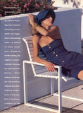 VOGUE US Magazine 1986 MONIKA SCHNARRE Christy Turlington ESTELLE LEFEBURE