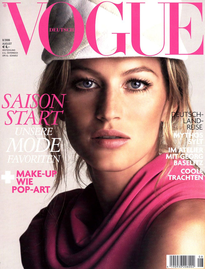 VOGUE Germany Magazine August 2006 GISELE BUNDCHEN Shannan Click MARIA DVIRNIK