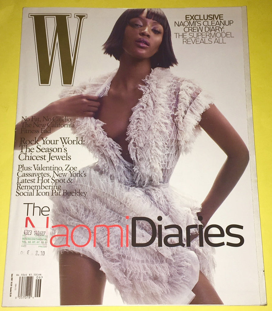 W Magazine june 2007 NAOMI CAMPBELL Lara Stone KATE MOSS Kasia Struss BETTE FRANKE