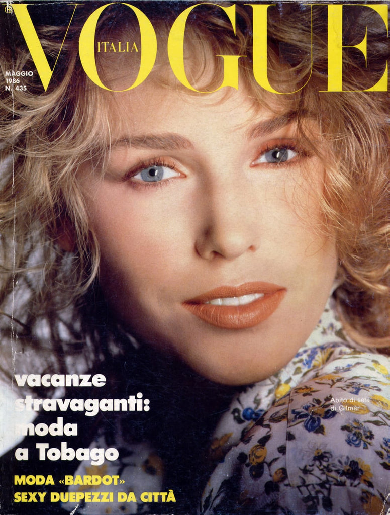 VOGUE Italia Magazine May 1986 ANNETTE STAI Maria von Hartz ALY DUNNE