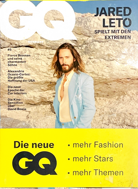 GQ Magazine Germany 2022 JARED LETO Pierce Brosnan DAVID BOWIE