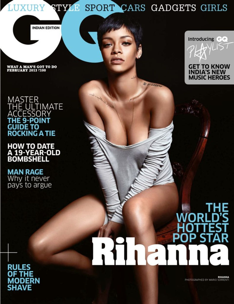 GQ India Magazine February 2013 RIHANNA by MARIO SORRENTI Brand New SEALED