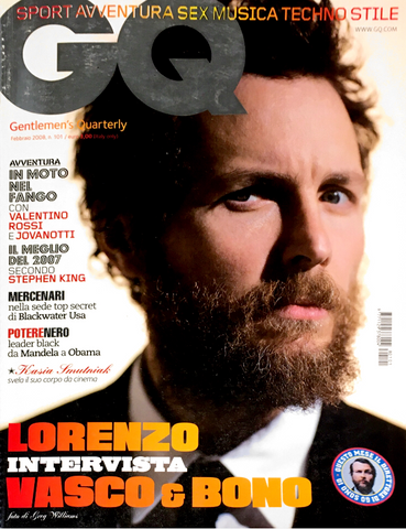 GQ Italia Magazine February 2008 LORENZO Kasia Smutniak BONO VOX Satoshi Saikusa