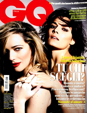 GQ Magazine Italia February 2011 LAURA CHIATTI Diora Baird VALERIA SOLARINO