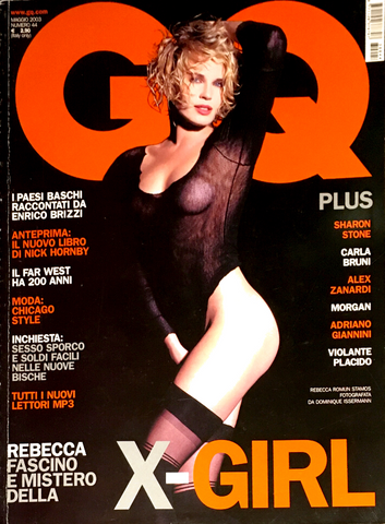 GQ Magazine Italia May 2003 REBECCA ROMIJN STAMOS Sharon Stone CARLA BRUNI