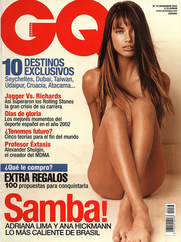 GQ Magazine Spain December 2002 ADRIANA LIMA Ana Hickmann MICK JAGGER