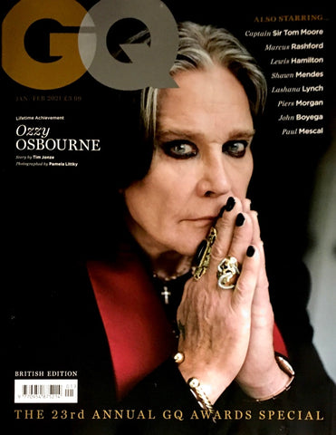 GQ Magazine UK British January 2021 OZZY OSBOURNE Paul Mescal JOHN BOYEGA New