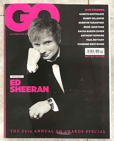 GQ Magazine UK October 2021 ED SHEERAN The Men of The Year Special Issue