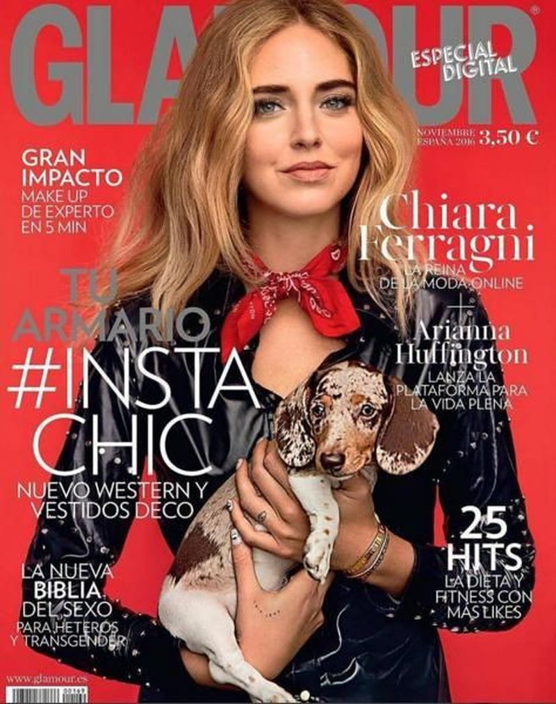 GLAMOUR Spain Magazine November 2016 CHIARA FERRAGNI Jared Leto BELLA HADID