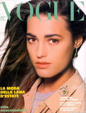 VOGUE Magazine Italia April 1988 YASMIN LE BON Alexandra Aubin CELIA FORNER