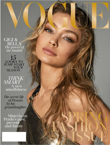 VOGUE Magazine UK March 2018 GIGI HADID by Mario Testino