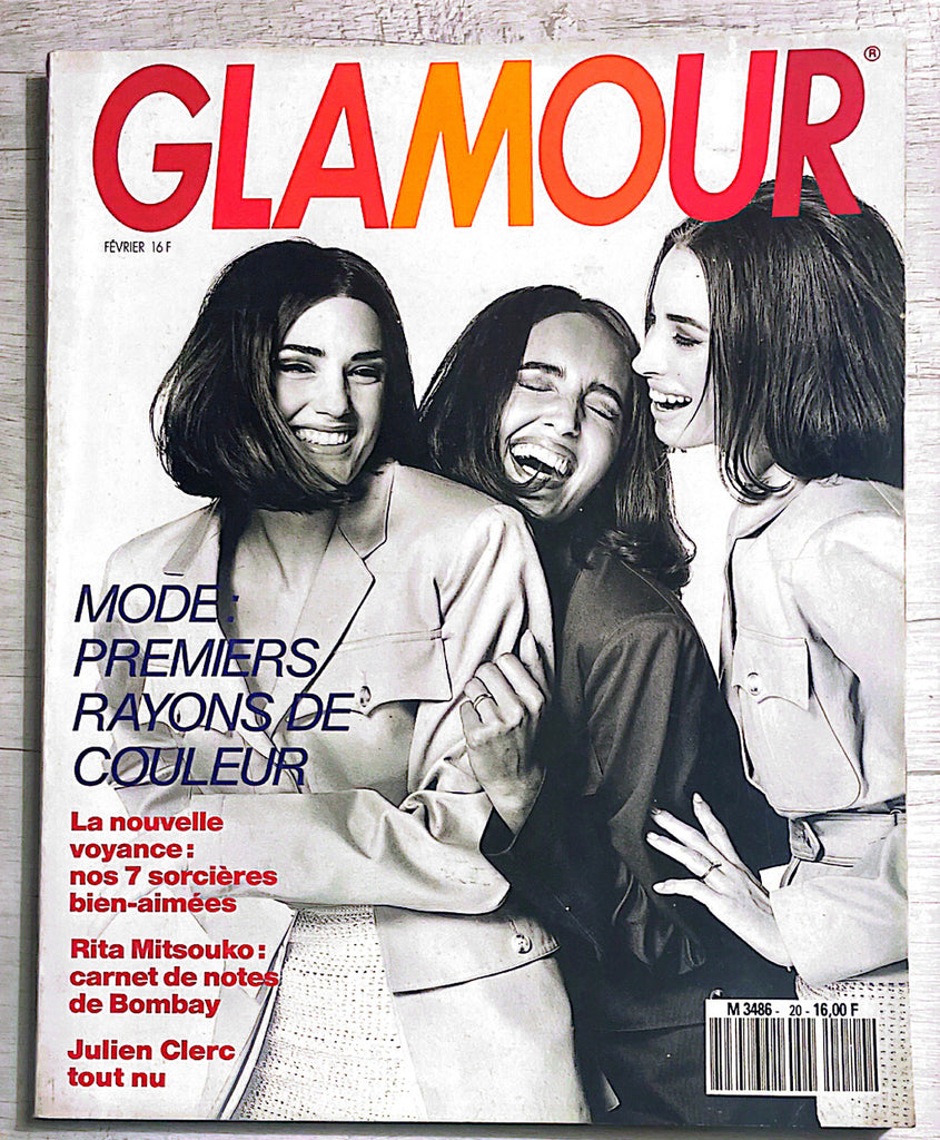 GLAMOUR France Magazine February 1990 YASMIN LE BON