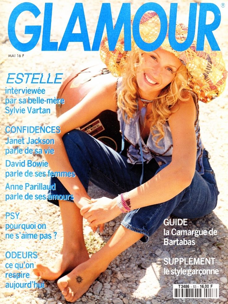 GLAMOUR Magazine France May 1993 ESTELLE LEFEBURE David Bowie FABIENNE TERWINGHE